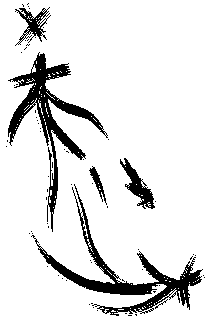 Illustration of two persons levitating in front of one another, symbolizing connection